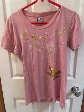 Gamago Pink Tee - Owls and Dandelion